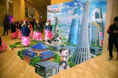  廣州會(huì)議背景墻安裝，找卡藍(lán)布置交場(chǎng)快