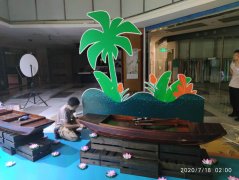 廣州招商會布場背景板噴繪，一些省成本方法